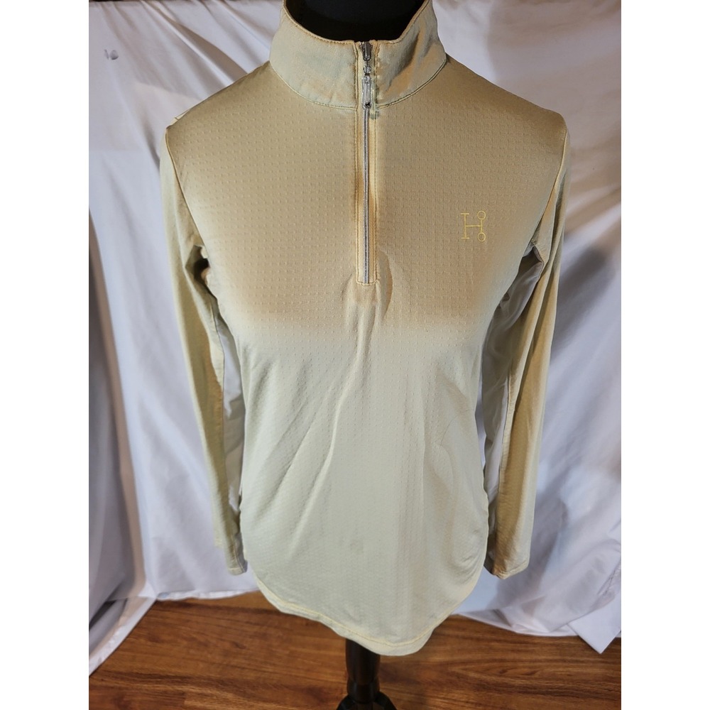 Hadley Sun Shield Size S 1/4 Zip Pull Over Ivory